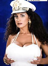 The Big-boobed Stripper in Gold Boots Big Tits Models