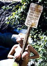 Busting In The Great Outdoors With LA Bust Big Tits Models