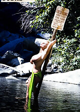 Busting In The Great Outdoors With LA Bust Big Tits Models
